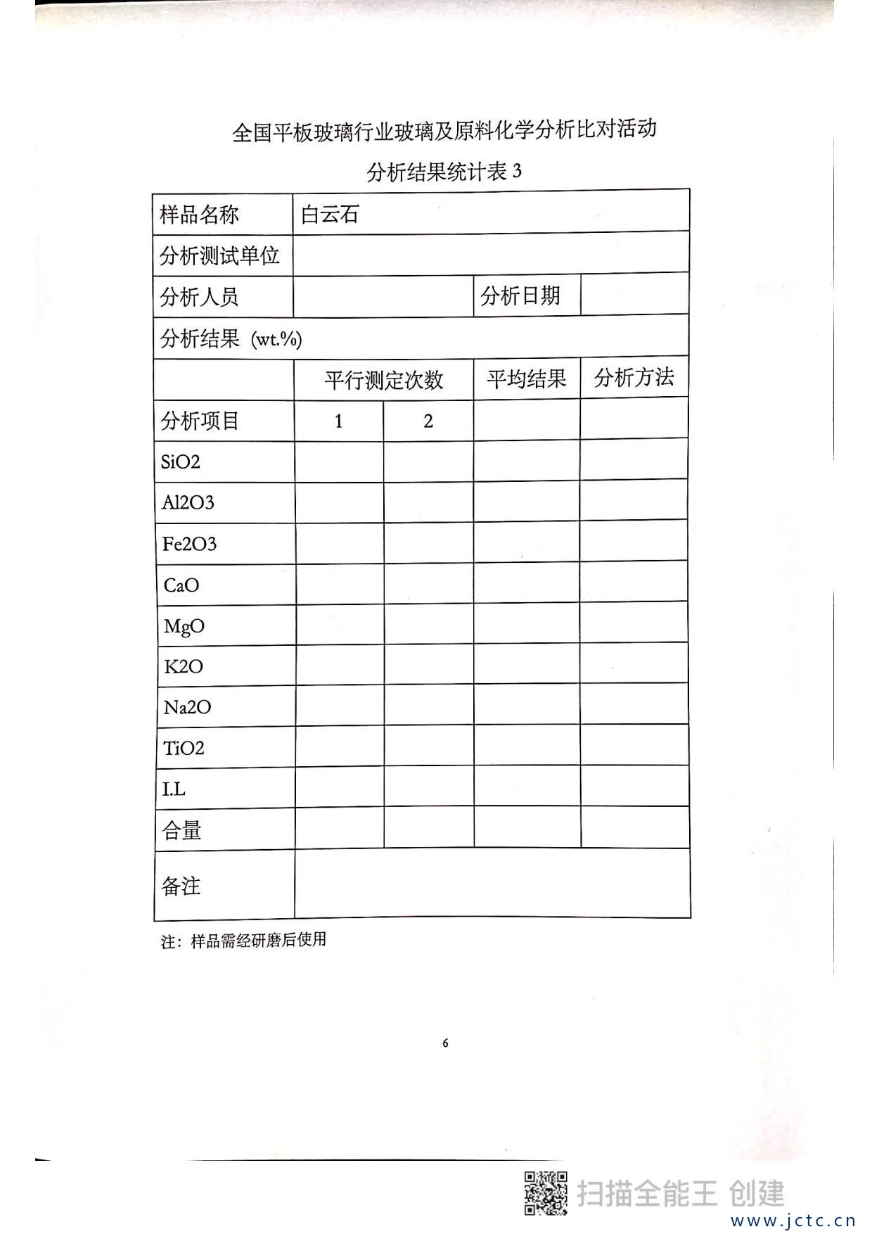 關(guān)于開展第二屆全國平板玻璃行業(yè)原料化學(xué)分析對比活動(dòng)的通知_6.jpg